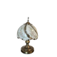 Lampe de chevet verre floral & laiton