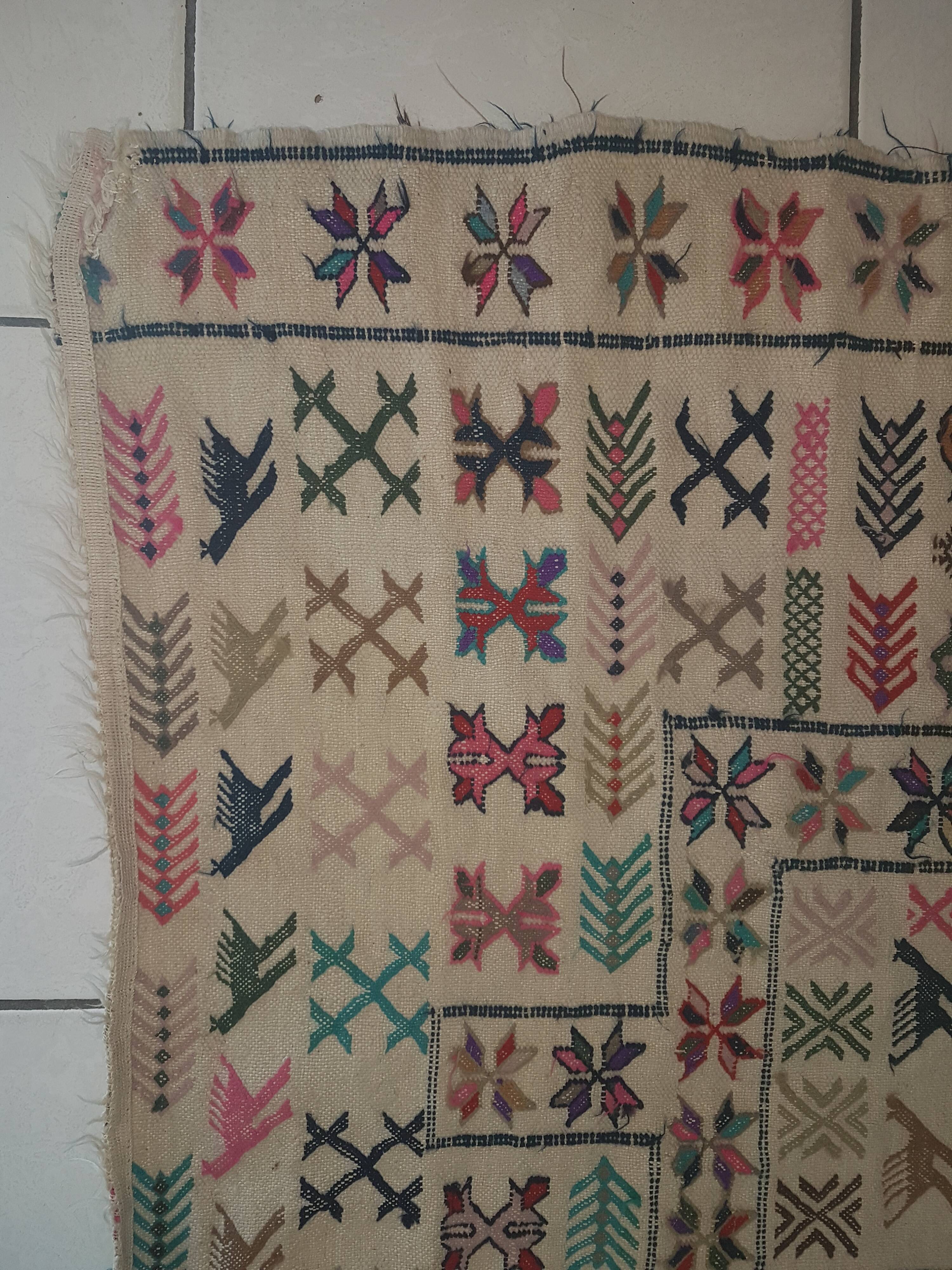 Persian kilim carpet 103x140cm, 100% wool