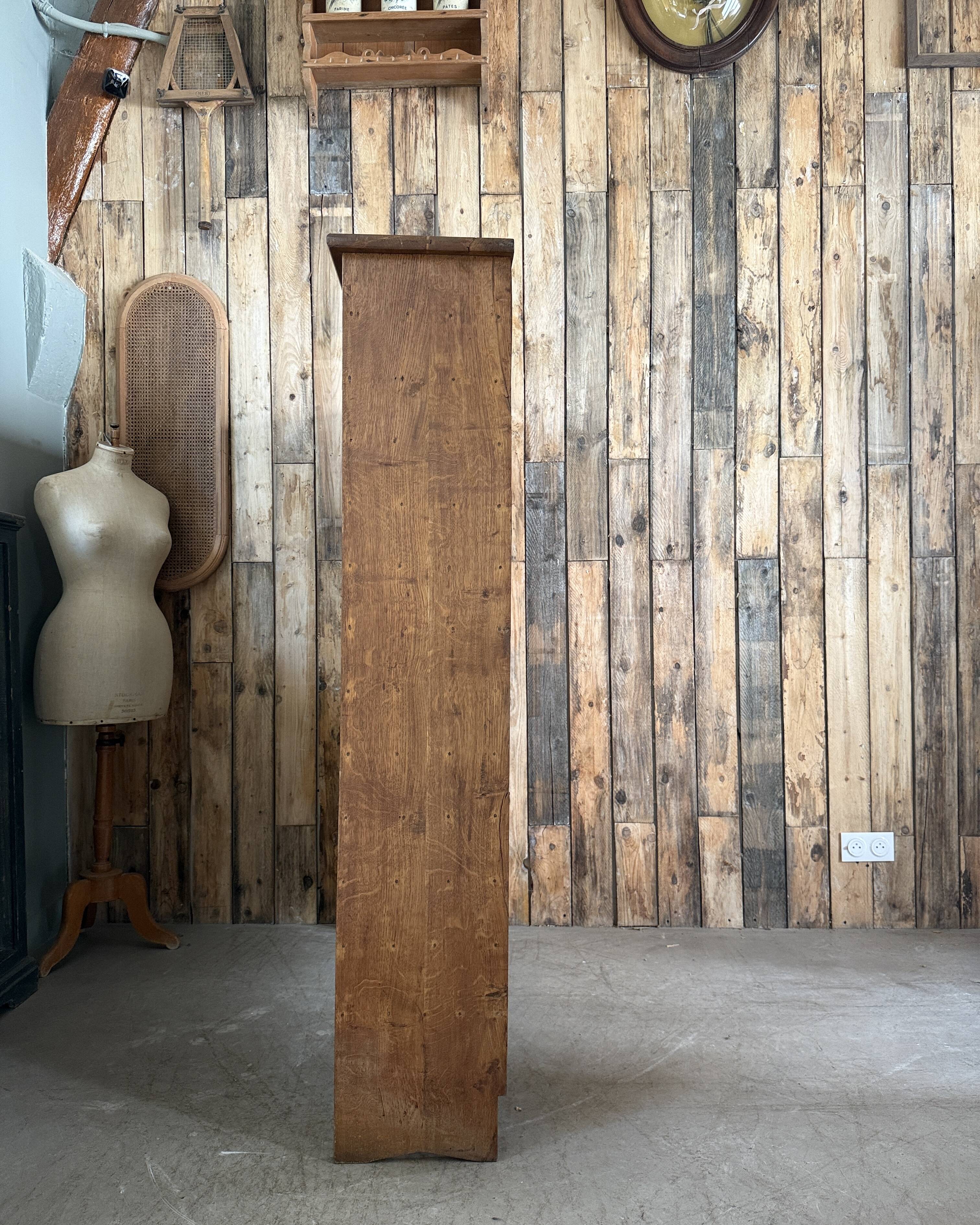 Large workshop sorting cabinet made of solid oak