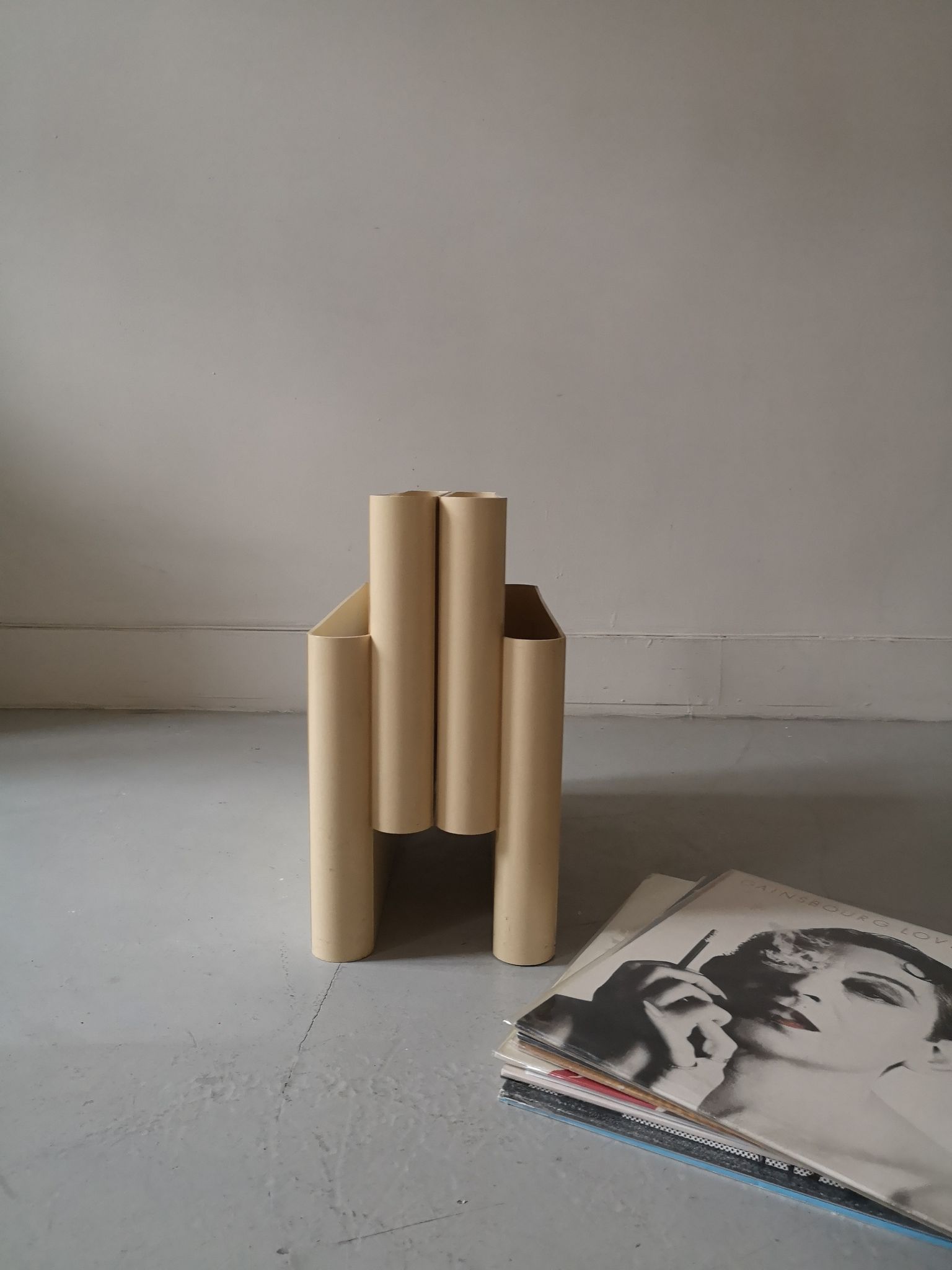 Magazine holder or vinyl by Giotto Stoppino for Kartell, 1970