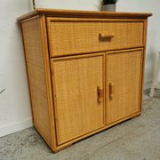 Buffet vintage en rotin Roche Bobois