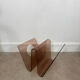 Smoked Plexiglas magazine rack Michel Dumas