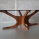 Table basse palissandre vintage Hugues Poignant