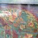 Alsatian wedding chest painted wood old 19th