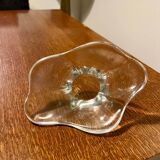 Crystal trinket tray signed Daum France