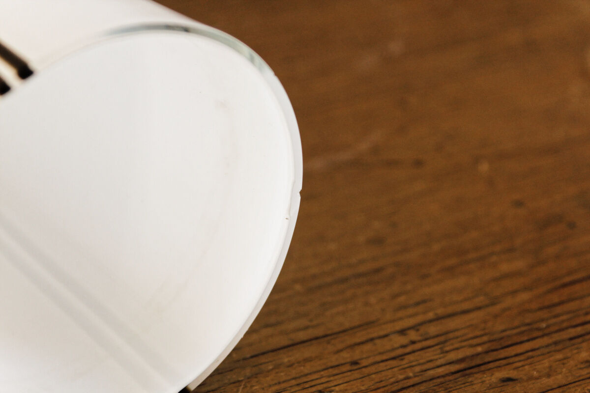 Vintage opaque glass vase