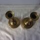 Lot of 2 adjustable brass candlesticks