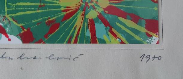 Lithographie de Janko Mihailovic numérotée signée, 1970
