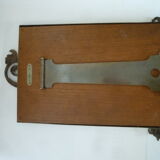 Mirror to ask bronze and brass beginning XXth 32 x 45 cm