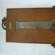 Mirror to ask bronze and brass beginning XXth 32 x 45 cm