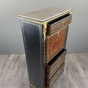 Secretary from the time of Napoleon III in marquetry and gilded bronzes, 19th century.