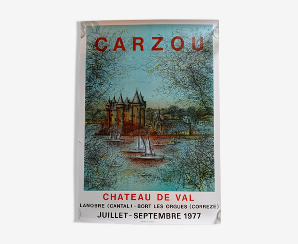 Affiche de Carzou - Chateau de Val 1977
