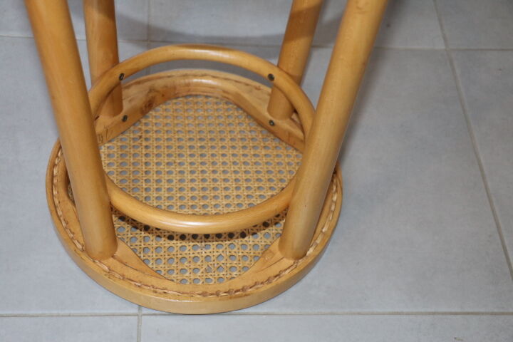 Cane seat wooden stool 755mm
