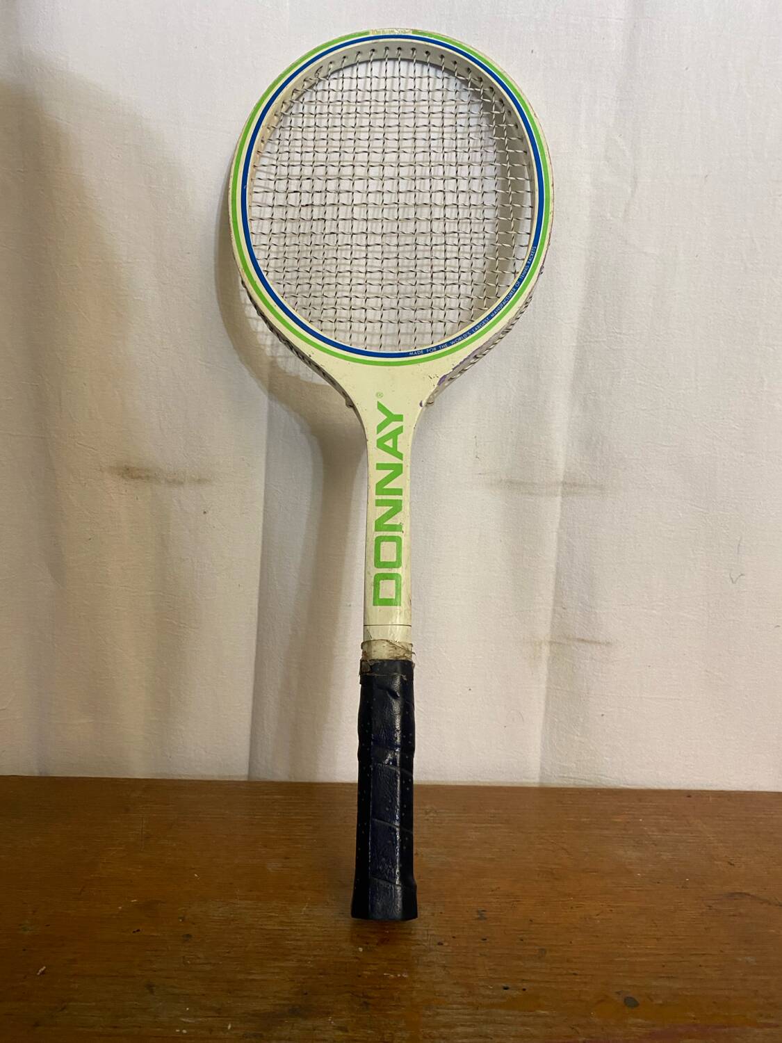 Raquette Ancienne Tennis DONNAY Junior Bois + Étui Vintage