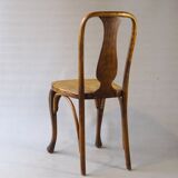 Two Kohn chairs, No. 529, circa 1910, bistro style, caned, bentwood