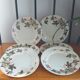 Flat porcelain plates from Lunéville KG ivy model