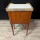 Pair of Louis XVI Style Bedside Tables in Cherry Wood