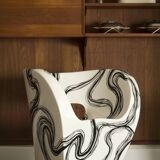 Smoke - Fauteuil Little Albert de Ron Arad, peint à la main, Signé Amane
