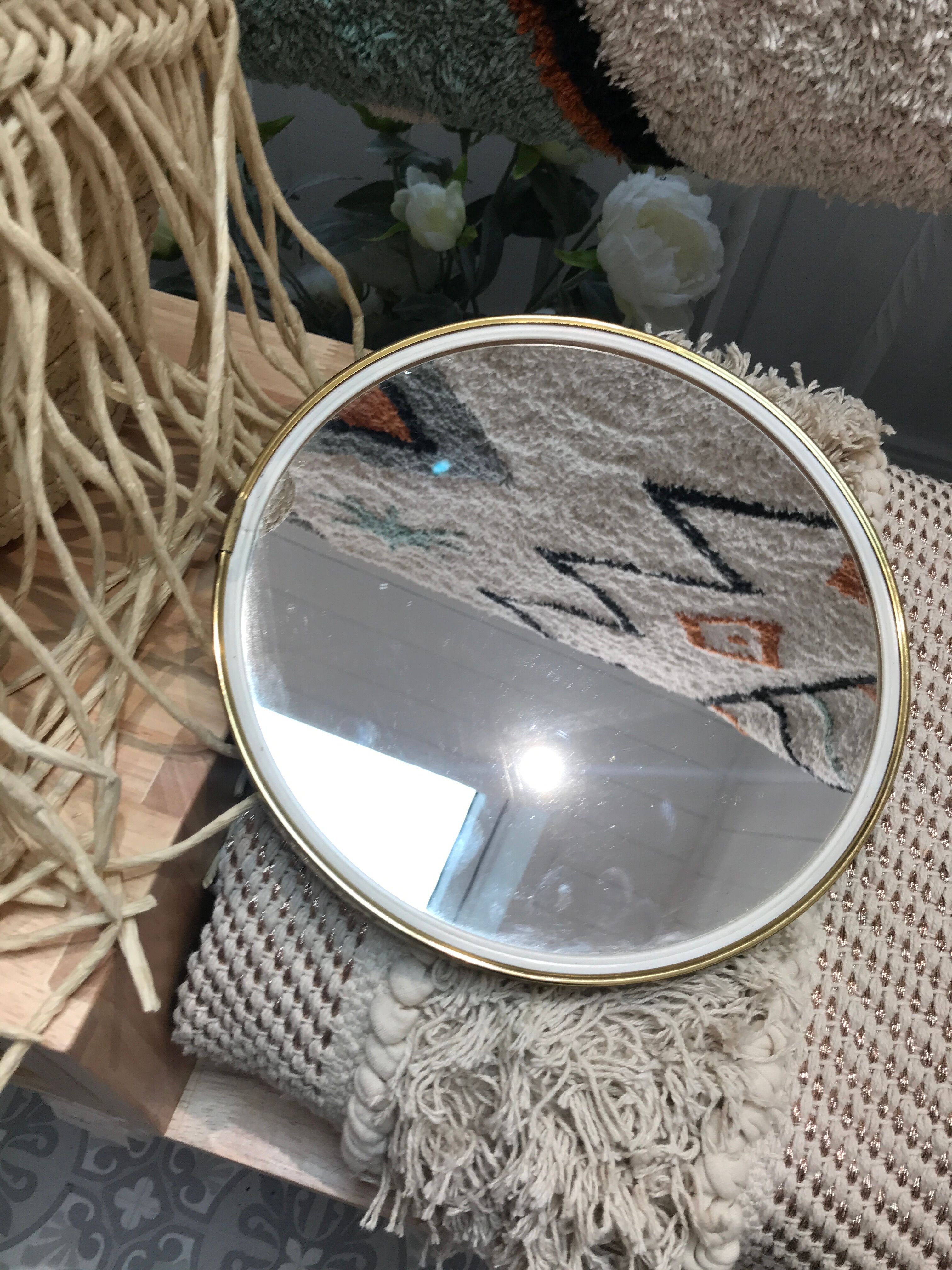Vintage round mirror