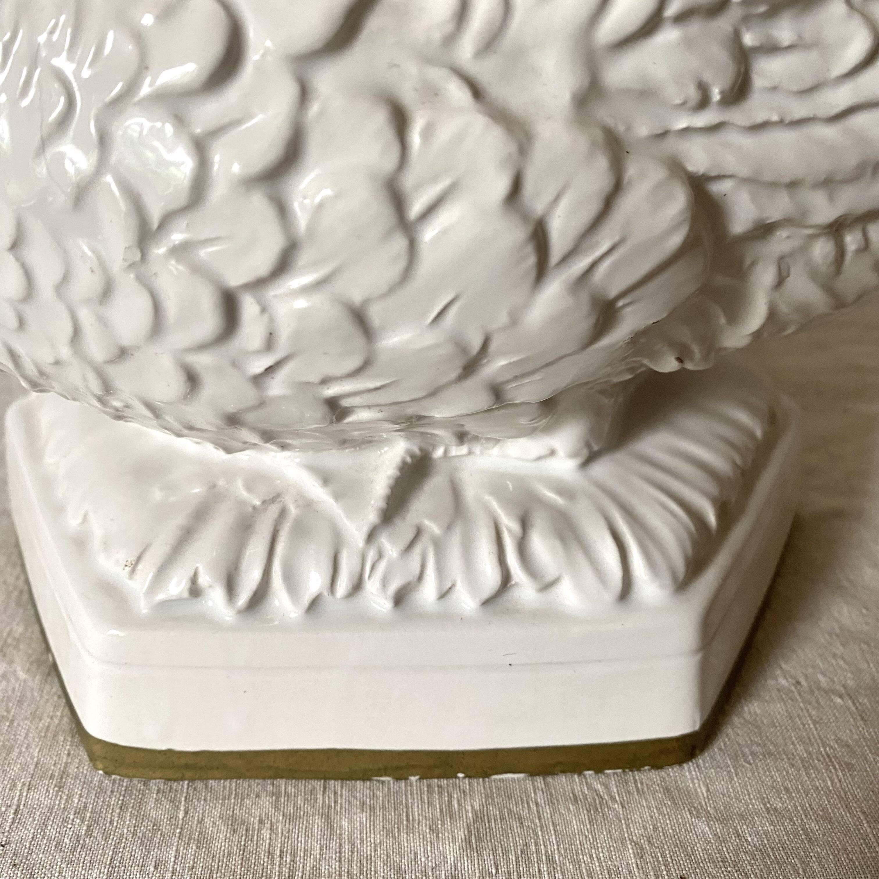 Vintage ceramic duck lamp