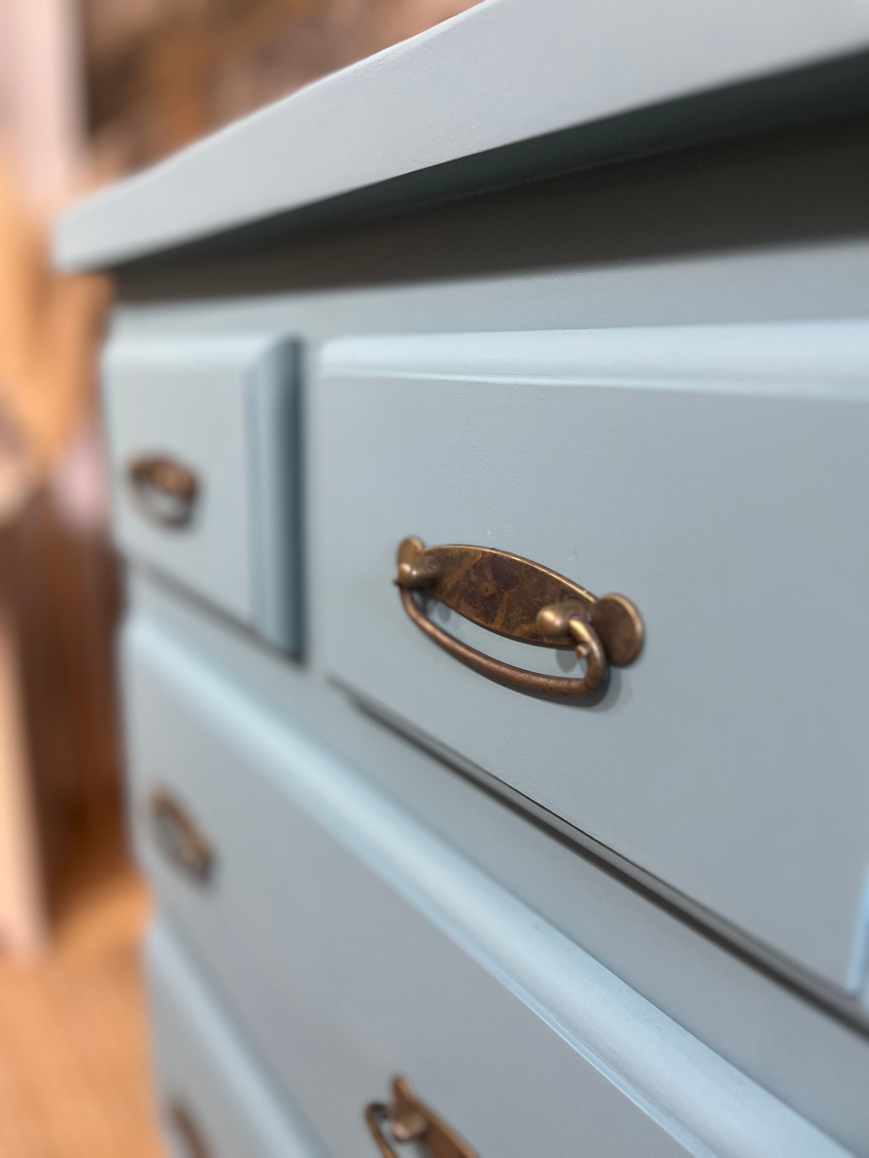 Nordic blue chest of drawers