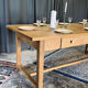 Table de ferme ancienne en chêne massif restaurée