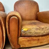 Pair of club chairs