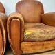 Paire de fauteuils club