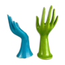 Duo de mains baguiers ou soliflores en céramique vintage