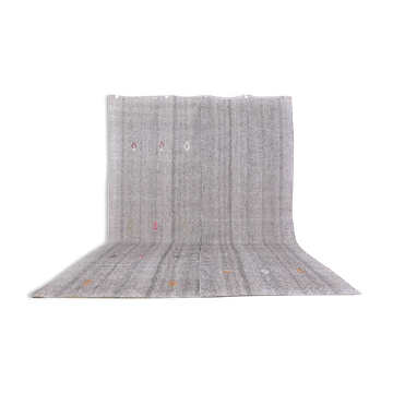 Tapis kilim turc néo-rétro vintage sku c 227