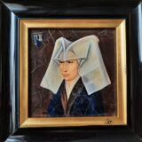 Portrait émaillé de Guigone de Sallins