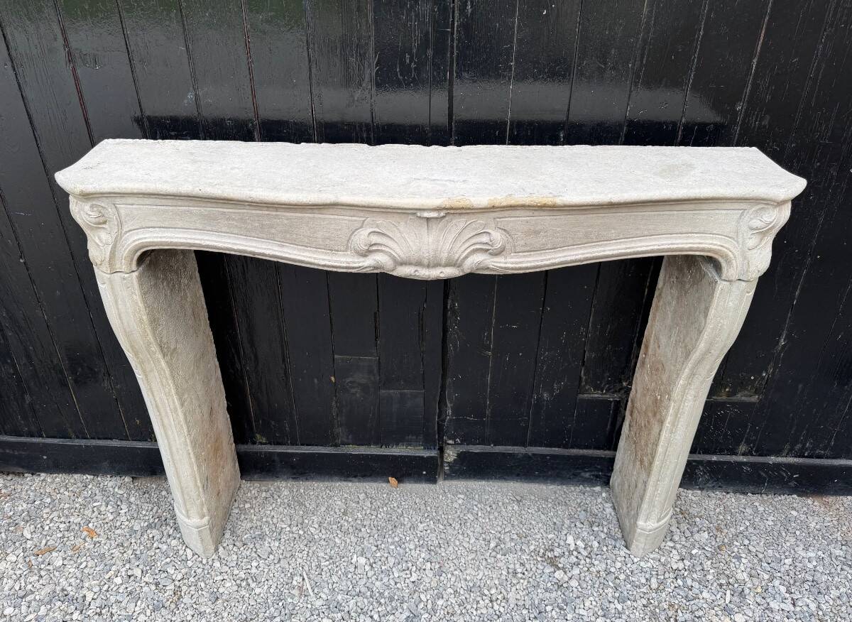Regency style fireplace in loamy stone circa 1880