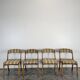Série de 4 chaises gondole Baumann