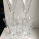 Set of 7 glasses of wine / crystal water 60s