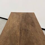Small walnut farmhouse table with spindle legs