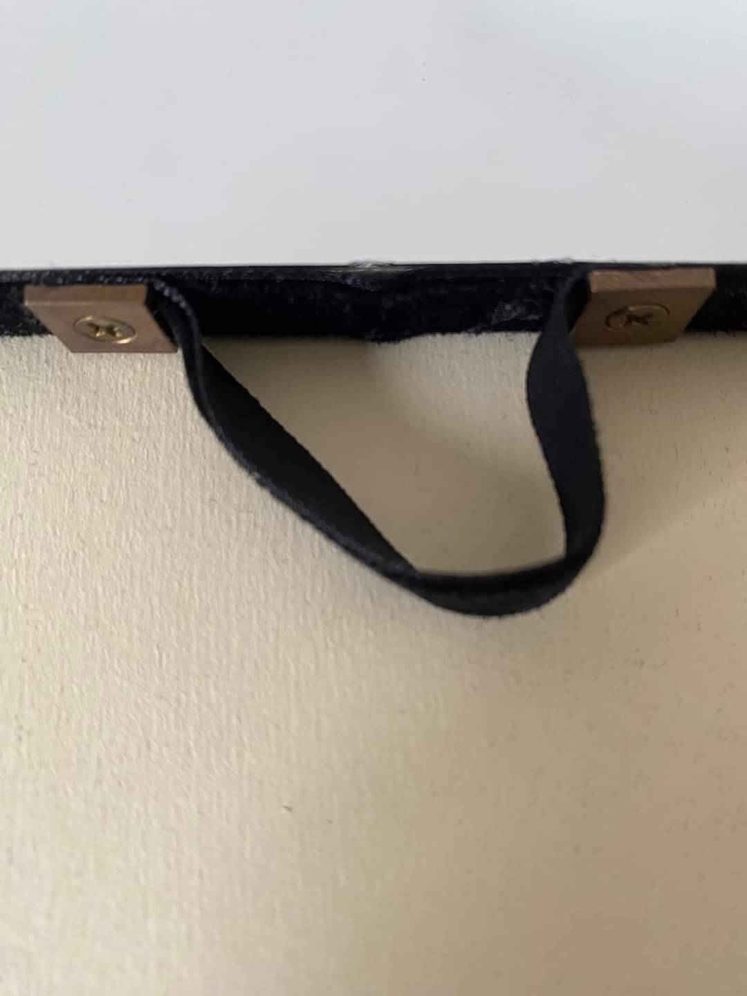 2 Small different velvet mirrors