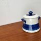 Grand Terrine Couvercle de Pot Suédois du Milieu du Siècle Koka Blue Bla par Hertha Bengtson pour Rörstrand, années 1950