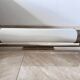 XXL big chrome and milk glass Bauhaus / functionalist wall lamp - 1930s