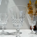 9 white wine glasses cristal d'Arques model tuileries