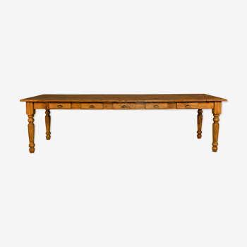 Table artisanale Candro avec 12 tiroirs