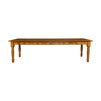 Table artisanale Candro avec 12 tiroirs