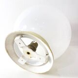 Plafonnier boule verre opalin, 1960