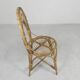 Chaise en bambou, chaise de table de salle à manger, années 1950