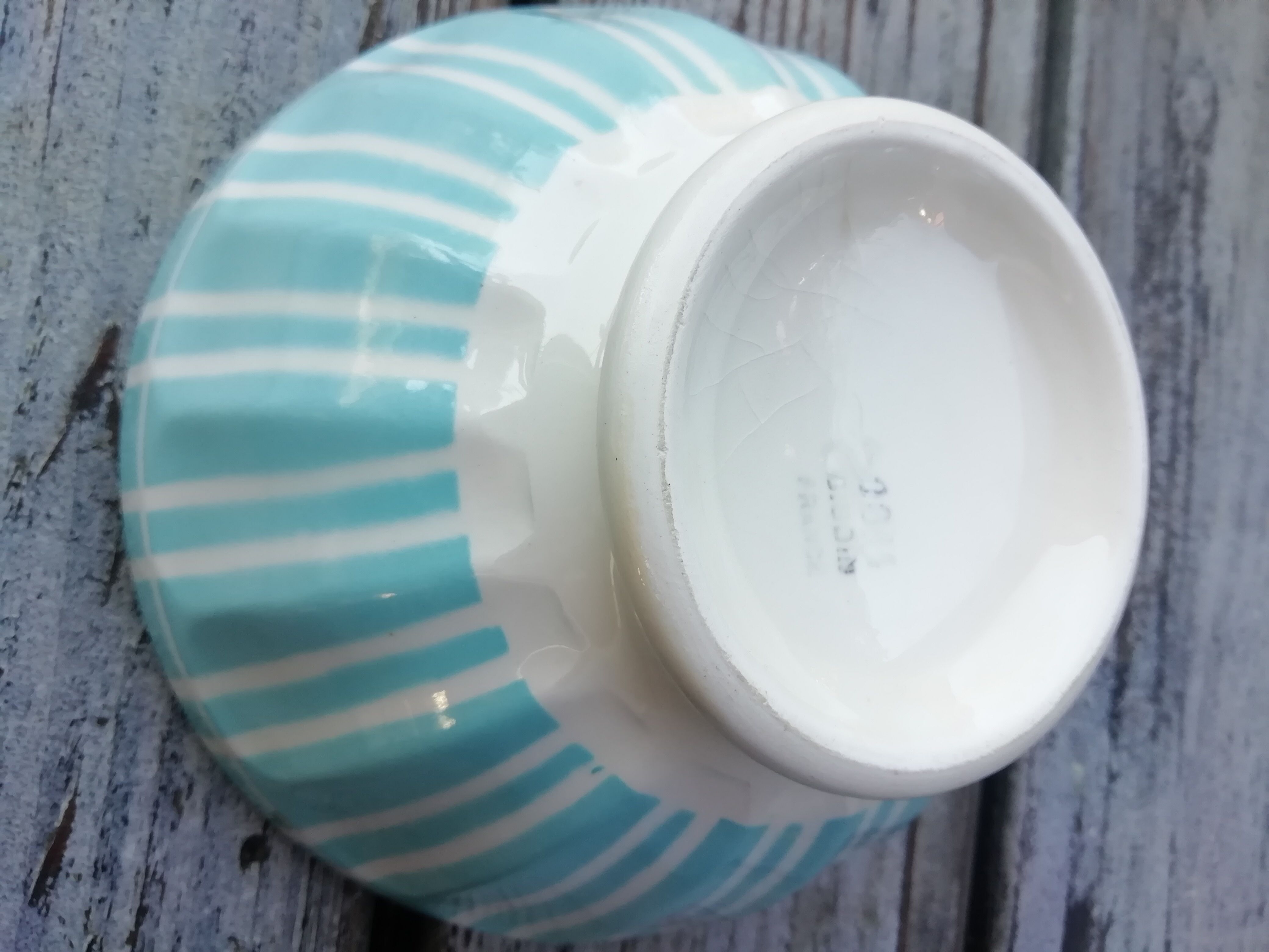 Sky blue Digoin bowl