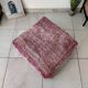 Vintage purple Berber pouf