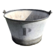 Galvanized well bucket