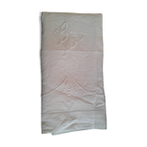 Drap en lin monogramme BG