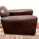Leather club armchair
