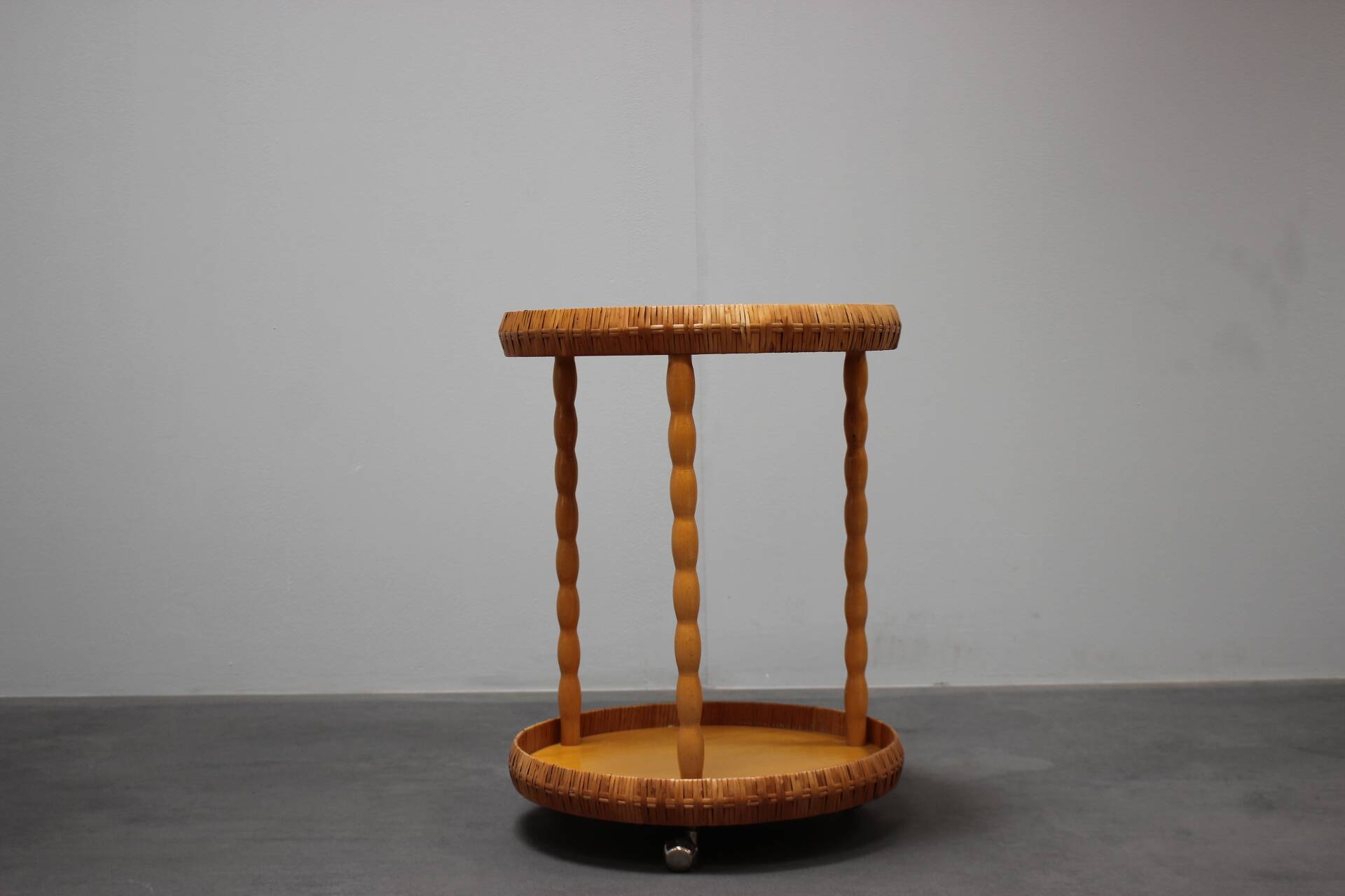 Mid-Century Table on Wheels, 1970s, Czechoslovakia