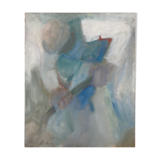 Painting "The worker" by Gilbert LISKENNE (1929-2005)